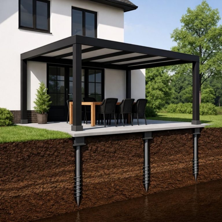 Schroeffundering grote constructies in Zeeland