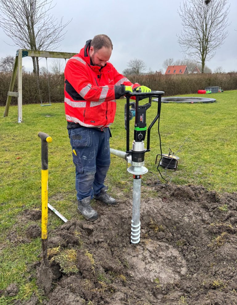 Schroeffundering in Zeeland